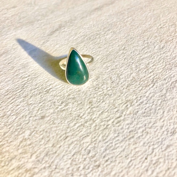 Vintage Jewelry - Sterling Silver Jasper Stone Vintage Ring 925